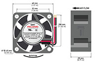 4020-7 Series Brushless Direct Current (DC) Axial Fans - 3