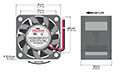 4028-7 Series Brushless Direct Current (DC) Axial Fans - 3