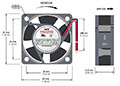 4015-5 Series Brushless Direct Current (DC) Axial Fans - 3