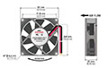 8026-7 Series Brushless Direct Current (DC) Axial Fans - 3