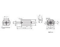 PTFS-130SM Carbon Brushed Direct Current (DC) Micro Motors - 2