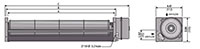 JGC-065A Series Alternating Current (AC) Cross Flow Fans - 2