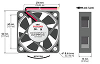 5015-7 Series Brushless Direct Current (DC) Axial Fans - 3