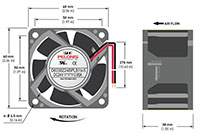 6038-5 Series Brushless Direct Current (DC) Axial Fans - 3