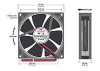 9225-7 Series Brushless Direct Current (DC) Axial Fans - 3