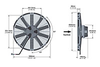 AX24BL004C-350 Series Straight Blade Design Brushless Direct Current (DC) Axial Fans - 2