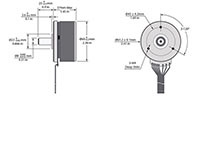 Flat Motion Series 60 Millimeter (mm) External Rotor Brushless Direct Current (BLDC) Motors - 3