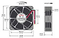 1238-7 Series Brushless Direct Current (DC) Axial Fans - 3