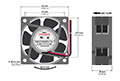 6025-7 Series Brushless Direct Current (DC) Axial Fans - 3