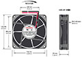 1232-7 Series Brushless Direct Current (DC) Axial Fans - 3